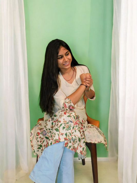 Aara – Garden Border Long Kurti