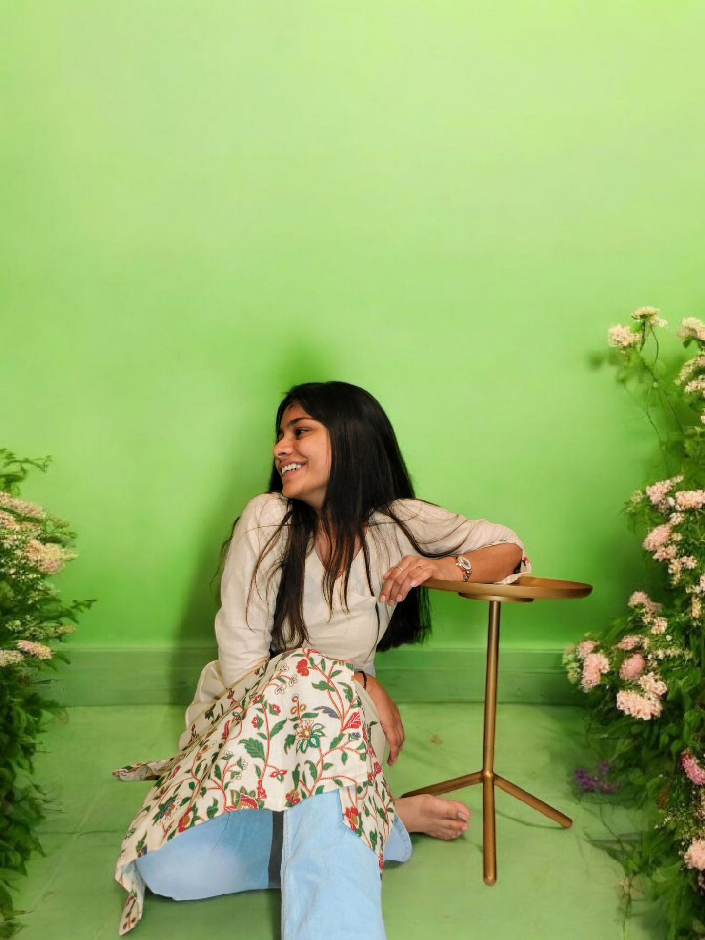 Aara β Garden Border Long Kurti