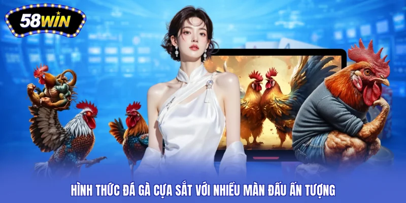 Hình thức đá gà cựa sắt với nhiều màn đấu ấn tượng