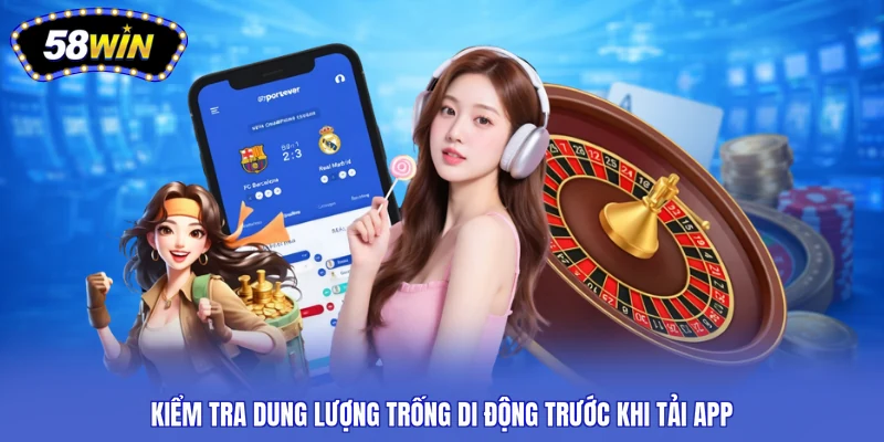 Kiểm tra dung lượng trống di động trước khi tải app