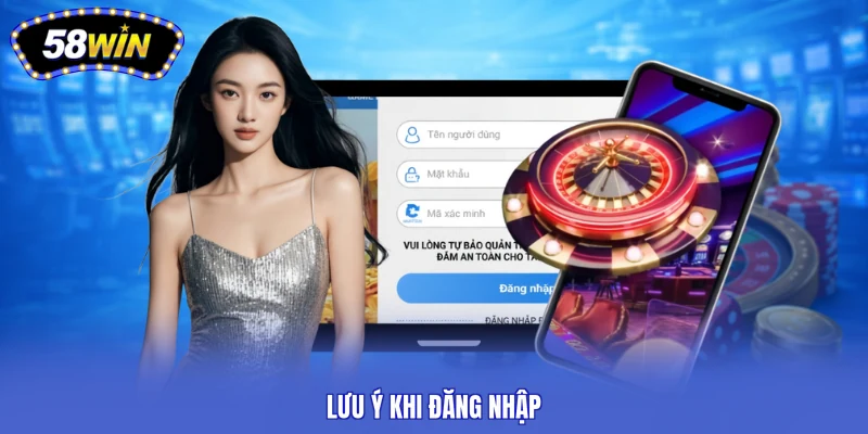 Lưu ý khi đăng nhập